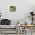 thumbnail image 2 of Stupell Industries Leafy Succulent Plant Nature Botanical & Floral Painting Gray Framed Art Print Wall Art, 2 of 7