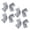 White, variant on 4 Pack Western Paisley Hair Bows for Women Hair Clips (Black)