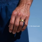 QALO QRNT Slim Smart Ring, Size 07, Sleep/Heart Rate/Movement Tracker, Matte Gold, Unisex