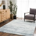 thumbnail image 6 of Hauteloom Mette Living Room, Bedroom Area Rug - Shags - Plush Pile - Blue, White - 7'10" x 10', 6 of 11