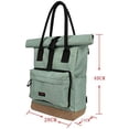 thumbnail image 2 of TOURBON Nylon Bicycle Pannier Clip On Bike Women Shoulder Tote Storage Bag Green, 2 of 3