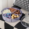 thumbnail image 7 of Giyblacko Divided Serving Tray With Lid And Handle Portable Snack Tray With Lid Snackle Box Charcuterie Container Snack Platters Organizer For Candy Fruits Snacks, 7 of 7