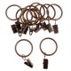 thumbnail image 1 of Gancho de anillo de cortina con clips 4x12 Piezas Cortinas Metálicas Anillos Para Cortinas Con Clips Cobre 25mm Fanmusic Gancho de anillo de cortina con clips, 1 of 7