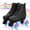 Black + Flashing Wheel, variant on EONROACOO Roller Skates for Girls, Women Kid Teen Light up 4 Wheels Roller Skates (Youth 1)