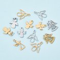thumbnail image 4 of 1 Box 20Pcs 10 Style 201 Stainless Steel Hollow Pendants Pray Angel Mixed Color 14~18x10~16x1~1.5mm hole: 1.4~3mm 2pcs/style, 4 of 7