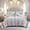 White, variant on Beige Tufted Comforter Set 5 Pieces Boho Textured Bedding Set Soft Microfiber Geometric Design Aztec Comforter Set with 2 Decor Pillow Cover