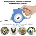 thumbnail image 6 of Retractable Dog Leash with Light 15 Poop Bags, Dispenser 16ft Extendable Dog Walking Leash for Small Dogs up to 55 lbs, Non-Slip Handle - Blue, 6 of 6