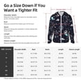 thumbnail image 5 of Pofeuu Galaxy2 Print Sun Protection Outdoor Lightweight Full Zip UV Cooling Hoodie Long Sleeve Summer Clothing for Outdoor Hiking-3X-Large, 5 of 5