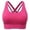 A-Red598, variant on WMNTST Women's Sports Bras Crisscross Back Wireless Breathable Yoga Bra Full Coverage Minimalist Running Workout Bras
