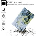 thumbnail image 2 of Allytech Stand Case for iPad 10.9 inch 10th Generation 2022, Soft TPU Back Cover with PU Leather Card Slots Pen Holder Protective Case for iPad 10 2022(10.9"), White Marble, 2 of 6