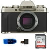 Fujifilm X-T200 Mirrorless Digital Camera Body (Champagne Gold) Bundle: Includes, 64GB SDXC Memory Card, Card Reader and Memory Card Wallet