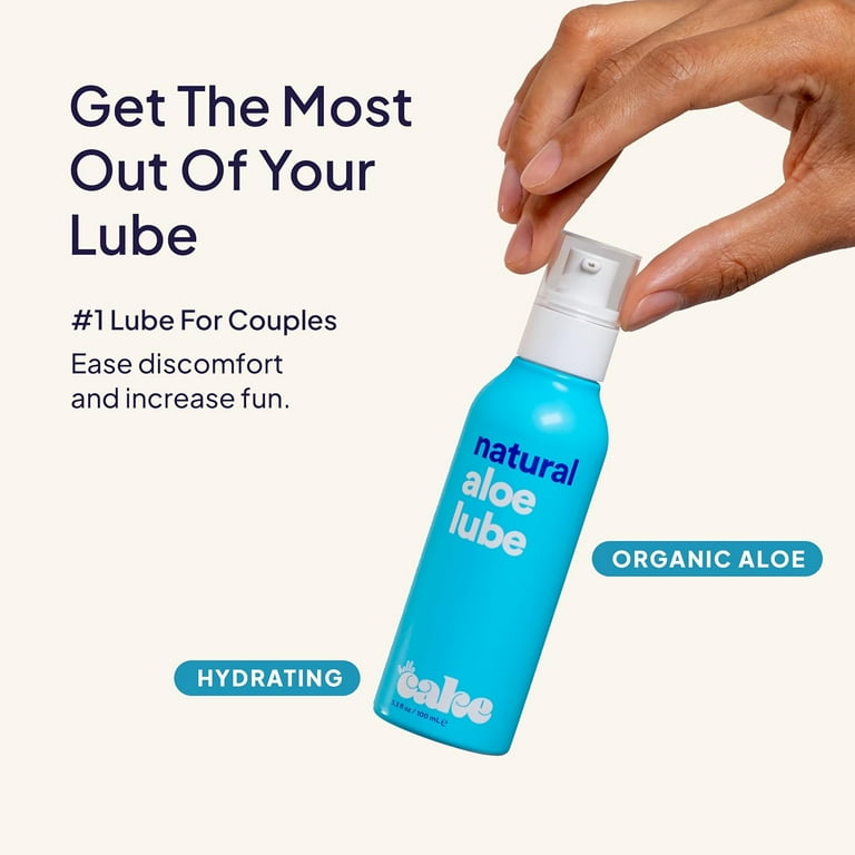 Hello Cake Premium Aloe-Based Lube, Unflavored Personal Lubricant for Men  and Women, 3.3 fl oz - Walmart.com
