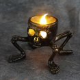 thumbnail image 4 of Spookys Skull Lantern LED Night Light for Halloween Party Decoration Battery Operated Skeleton Lantern for Home Decor, 4 of 5