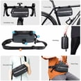 thumbnail image 5 of Rhinowalk, Paquete de 1 Bolsa multifuncional para manillar de bicicleta, Impermeable, Bolsa para cuadro, Adecuada para bicicletas de montaña, Ciclismo de turismo (Negro), 5 of 5