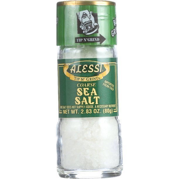 ALESSI Coarse Sea Salt Grinder, 2.83 Oz