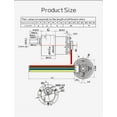 thumbnail image 3 of JGB37-520 Hall Encoder Miniature DC Geared Motor 6V 12V Forward And Reverse 6RPM~1590RPM With Speed Measurement ,Low Noise - 18RPM_12V BRACKET MOTOR, 3 of 6