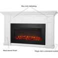 thumbnail image 3 of Real Flame Alcott 75" Landscape Electric Fireplace in White, 3 of 9