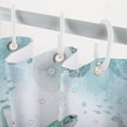 thumbnail image 6 of Sea Turtle Shower Curtain, Blue Teal Ocean Beach Decor Bathroom Curtains, Nautical Coastal Fish Beachy Summer Animal Seashell Kids Theme Waterproof Fabric Shower Curtain Set with Hook, 72x72in, 6 of 6