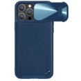 thumbnail image 1 of Allytech iPhone 13 Pro Max Case with Slide Camera Cover, Full Protective Military Drop Proof Anti-scratch Business Type Leather TPU Hybrid Back Cover Case for Apple iPhone 13 Pro Max 6.7" - Blue, 1 of 12