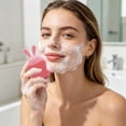 thumbnail image 6 of Silicone Face Scrubber with Bunny Design, Manual Facial Cleansing Brush for Men and Women,for All Skin Type, Skin Care for Exfoliating, Pore and Blackhead Remover,Pink, 6 of 6