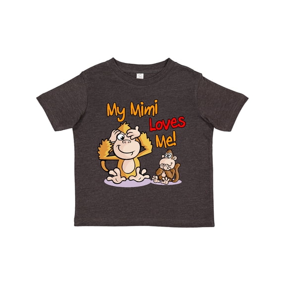 Inktastic My Mimi Loves Me Monkey Boys or Girls Toddler T-Shirt