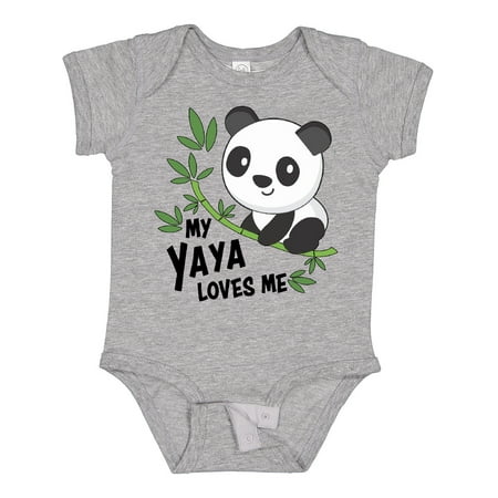 

Inktastic My Yaya Loves Me- Cute Panda Gift Baby Boy or Baby Girl Bodysuit