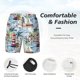 thumbnail image 3 of Fotbe Watercolor Sailboat Traje de Baño para Hombre – Shorts de Natación de Secado Rápido con Forro y Bolsillos-Medium, 3 of 6