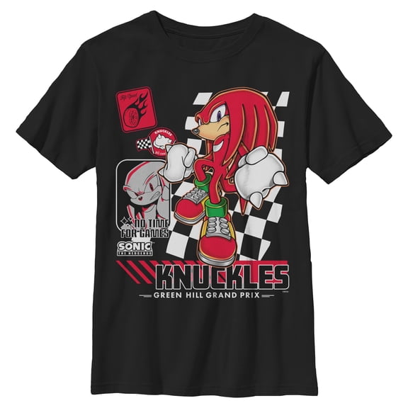 Boys Sonic the Hedgehog Knuckles Raceway T Shirt