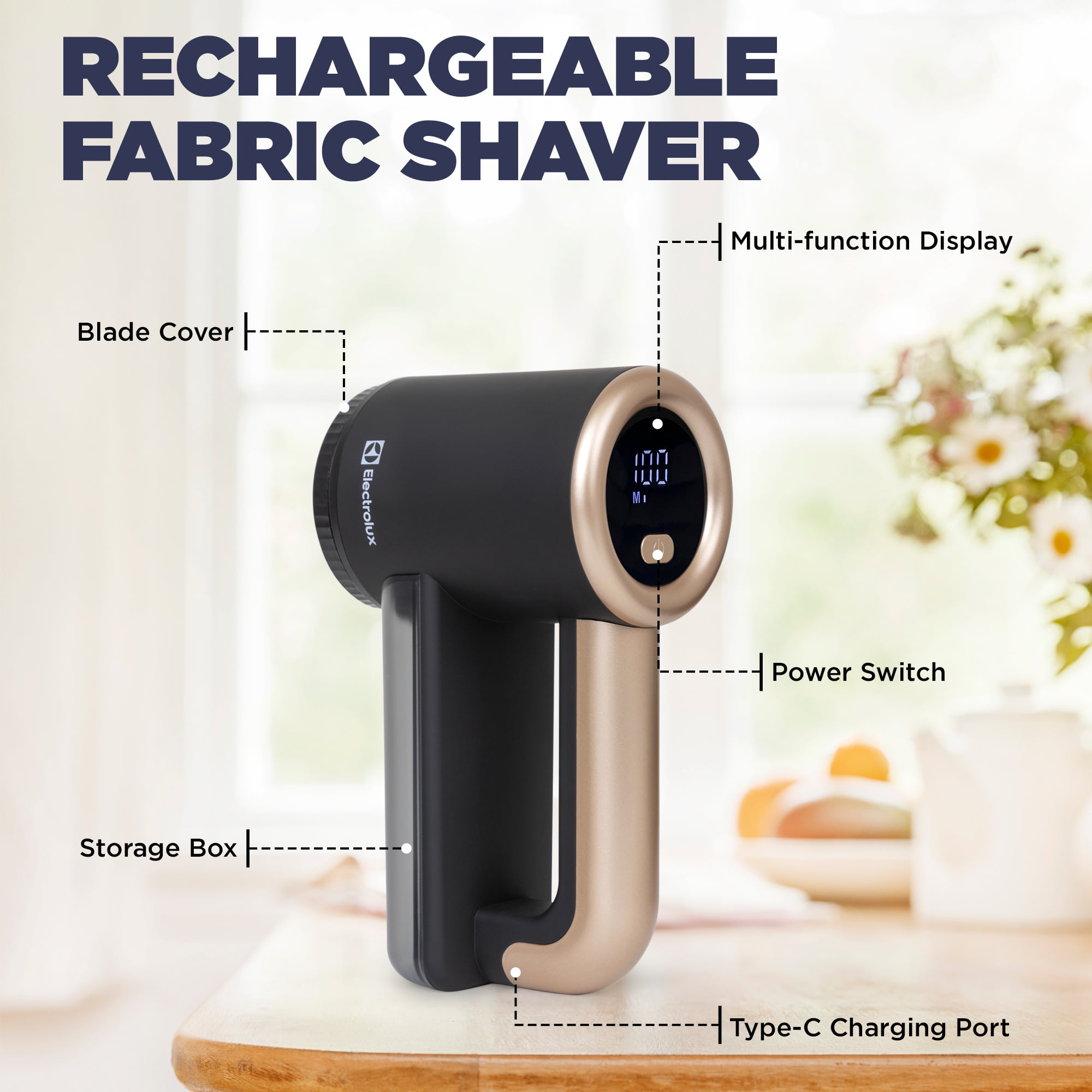 Electrolux Rechargeable Fabric Shaver & Lint Remover for Clothes