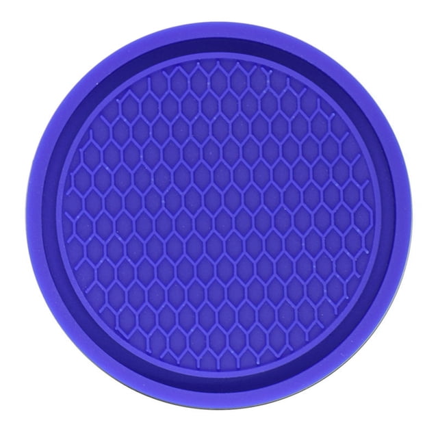 Alfombrilla para taza de agua de coche con forma de panal de abeja y rejilla creativa, multifuncional, con alfombrilla antideslizante de diamantes de imitación