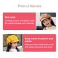 thumbnail image 2 of Multicolour Korean Boys Girls Soft Woolen Cute Kids Berets Painter Hat Baby Beret Hat Children Newsboy Cap PINK, 2 of 8