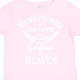 thumbnail image 4 of Inktastic Handpicked for Earth by My Cousin in Heaven with Angel Wings Boys or Girls Toddler T-Shirt, 4 of 5