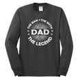 thumbnail image 2 of Wild Bobby,Dad Man Myth Legend Funny Dad Uncle Papa Granpa Dad Gift, Father's Day, Men Long Sleeve Shirt, Charcoal, Small, 2 of 3