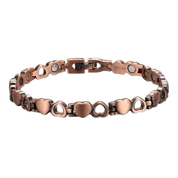 Copper Anklet For Women Jewelry Heart Design With - Elegant Bracelet For Everyday Wear Accessory For