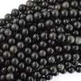 thumbnail image 7 of HOOUN Natural Rainbow Black Obsidian Round Beads 15" Strand 4mm 6mm 8mm 10mm 12mm-8 mm, 7 of 7