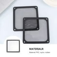 thumbnail image 4 of IBASETOY 2Pcs Dust Screen PC Cooler Filter Black Rubber for Office, 4 of 6