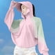 thumbnail image 1 of TaTaai Womens UPF 50+ Sun Protection Hooded Jacket Long Sleeve Lightweight Windbreaker Quick Dry Breathable Outdoor Running Hiking Summer Wear Gift, 1 of 5
