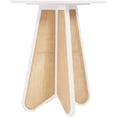 thumbnail image 4 of Meridian Furniture Butterfly 36" White Solid Wood And Cane Bar Height Table, 4 of 9