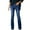Dark Blue, variant on Bmisegm Womens Stretch Slim Fit Multi Button Flared Denim Pants Y2K Jeans for Women Dark Blue M