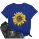 thumbnail image 3 of Pntutb - Camiseta de manga corta con cuello redondo y estampado floral para mujer Pntutb Pntutb-4407, 3 of 8