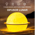 thumbnail image 3 of Humidificador Difusor Lámpara Forma Planeta Luna Con 3 Modos, Blanco, 3 of 5