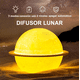 thumbnail image 3 of Humidificador Difusor Lámpara Forma Planeta Luna Con 3 Modos, Blanco, 3 of 5