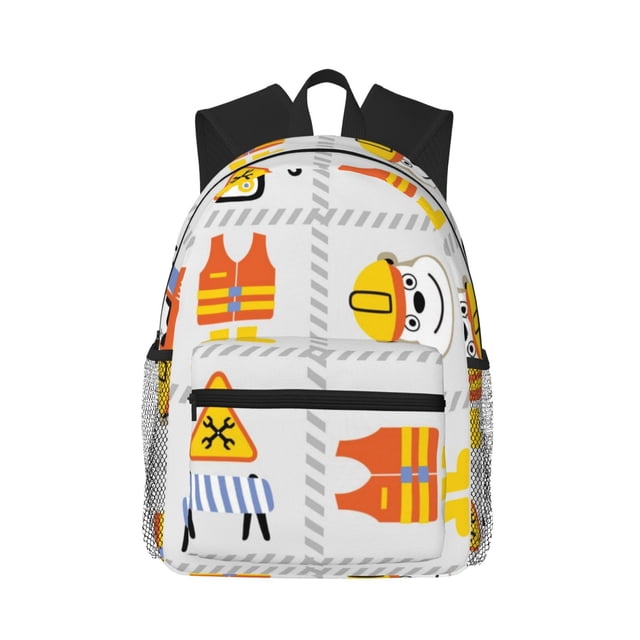 Balery Construction Equipments Worker Mochila para Mujeres y Hombres, Mochila Ligera Casual para Viajes, Mochila Clásica Básica para la Universidad