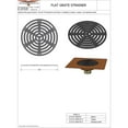 thumbnail image 3 of Plastic Roof Drain Flat Grate, 3 of 3
