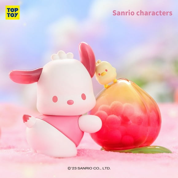 New Sanrio Vitality Peach Park Series Style Hellokitty Cinnamoroll Melody Kuromi Pompom Purin Anime Blind Suprise Box Model Toys
