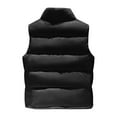 thumbnail image 3 of Jacenvly Winter Puffer Vest for Women Cropped Stylish Ladies Pocket Coat Maxi Jacket Activewear Sleeveless Down Cotton Waistcoat, 3 of 4