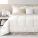thumbnail image 1 of REAL TEXTIL Set de Edredón Duvet con Fundas de Almohada y Juego de Sábanas, Ideal para Cualquier Temporada (Blanco- Beige, doble), 1 of 7