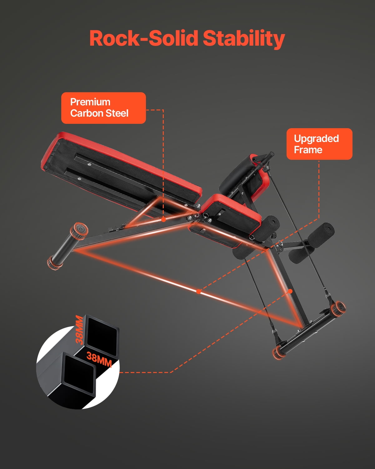 VEVOR Multi-Functional Weight Bench for Full Body Workout, Roman Chair Hyperextension Bench, 770 lbs Adjustable & Foldable Equipment for Back Arm Core Ab Workout, Sit Up Exercise Machine