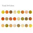 thumbnail image 2 of 1box 600G 24 colors Glass Seed Beads Round Mixed color 6/0 4~5x2.5~4.5mm Hole: 1.2~1.5mm 25g/color, 2 of 7