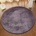 thumbnail image 3 of Leodye 1PCS Round Short Hair Rug - Non-shedding Washable Easy-care Carpet, Ideal for High-traffic Living Room/Bedroom -40in, 3 of 8